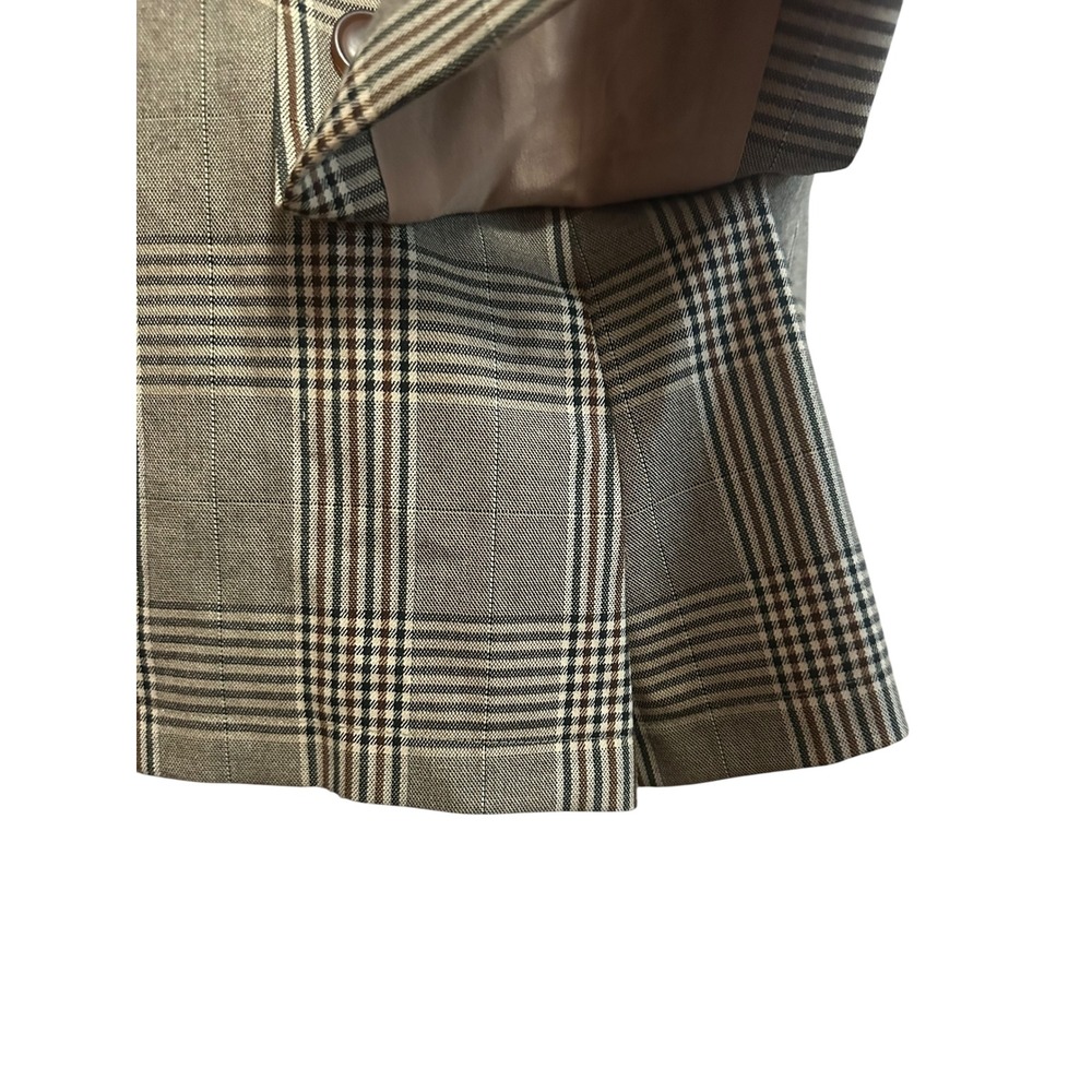 Urban‎ Outfitters Mini Dress Plaid Button Front Sleeveless Adjustable Straps - Picture 4 of 8